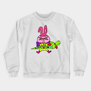 School start of school children school bag Crewneck Sweatshirt